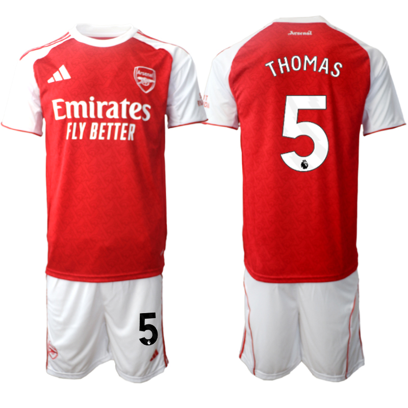 Men 2025-2026 Club Arsenal home red #5 Soccer Jersey 01->chelsea jersey->Soccer Club Jersey